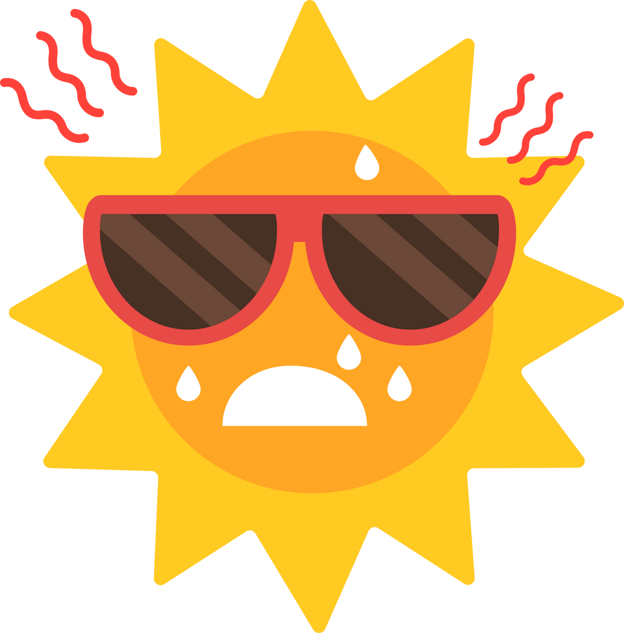 sun feeling hot